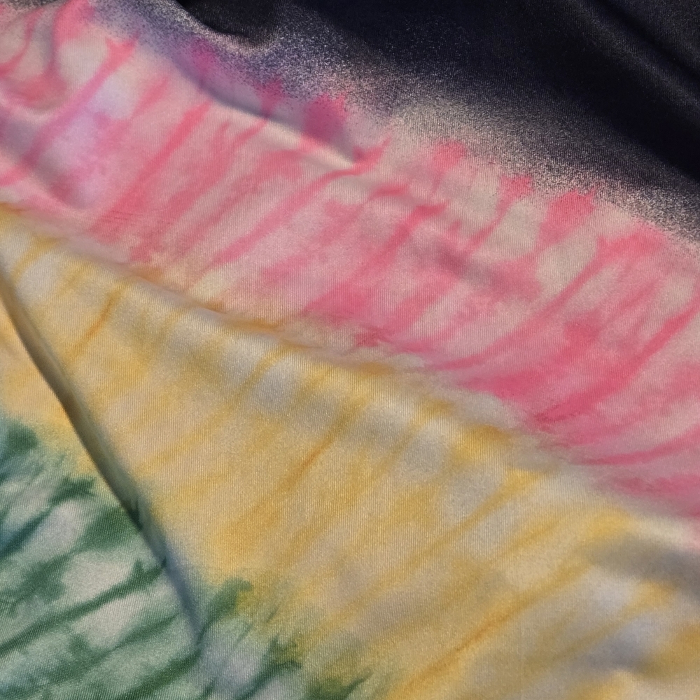 Crown & Ivy Rainbow Tie Dye Skort Womens XL Black Athletic Skirt w/ Shorts Liner - Picture 4 of 11